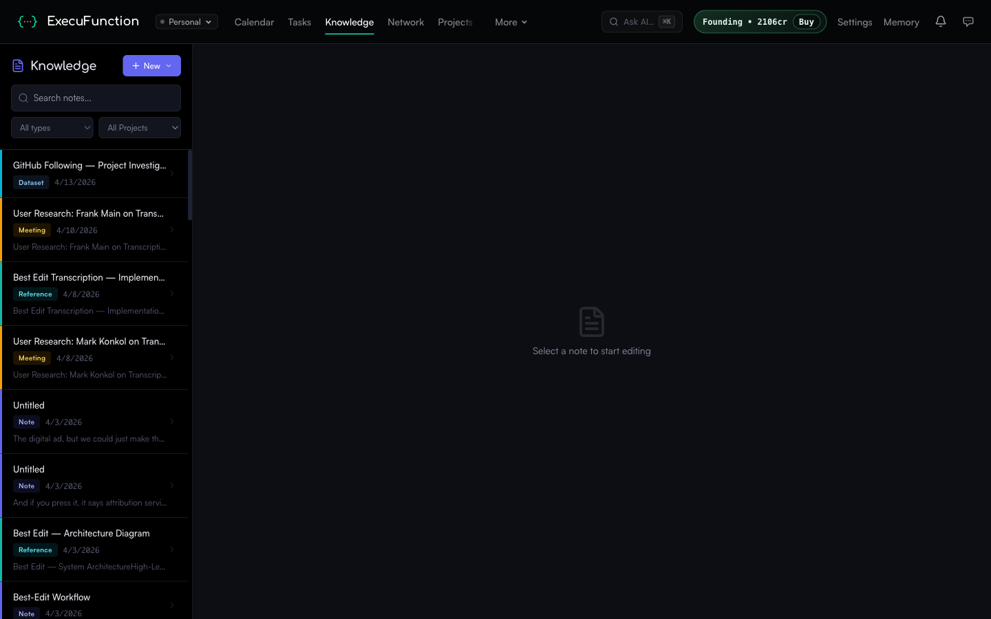 Knowledge base with faceted dataset search and structured data